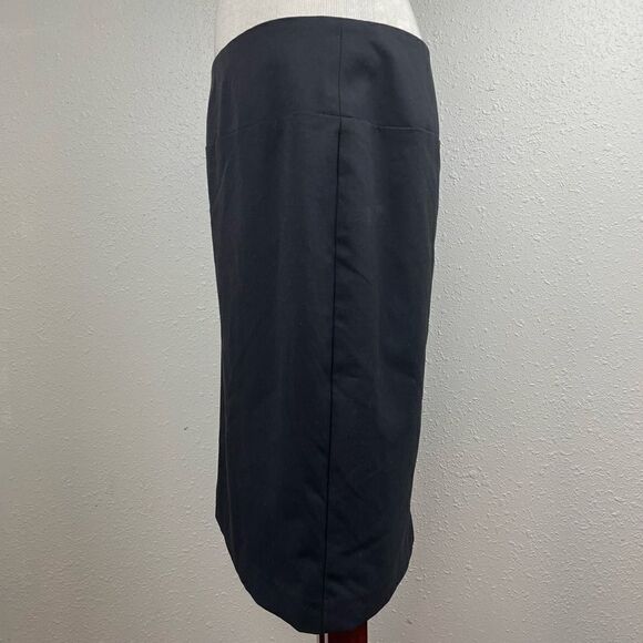 Ellen Tracy Black Midi Skirt Size 10 EUC - Picture 2 of 6